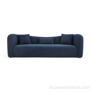 Möbler soffa mjukt tyg sovande sektionsrecellurs soffa